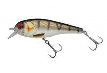 Abu Hi Lo Wobbler 12 cm schwimmend Farbe Copper Perch Kunstköder mit verstellbarer Tauchschaufel mit der die Tiefe eingestellt wird