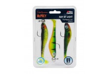 Abu Garcia Mc Prey Svartzonker Angelköderset Gummifischset Ray of Light 12 cm 10 Gramm 3er Pack