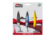 Abu Garcia Toby Blinker 12 Gramm 3er Pack Angelköder Blinker Raubfischköder im fängigen 3er Set zum Angeln auf Raubfische