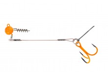 Balzer Shirasu Hecht-System mit Screw Jig orange 6,5cm 15g Hakengröße 2