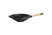 Wok für Gasgrill Holzkohlerigg Gusswok 30 * 7,5 cm