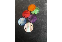 Perlmutt Locklöffel farblich sortiert 2 cm 6 Stück Lockplättli für Hegeneangler und Montagen für Seeforelle und Saibling