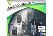 Sänger Carp Voice R-4 4 + 1 Funkbissanzeiger Set mit Radio Control und verstellbarem Ton, Lautstärke, Sensibilität