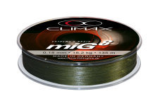 Geflochtene Angelschnur 0,12 mm 9,5 kg olivgrün Preis pro Meter