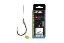 Jenzi Methodfeeder-Haken mit Pelletband 0,22mm 10cm Größe6