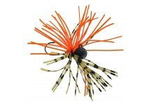 Jenzi Skirted Offset Head 10 Gramm Farbe firetiger Hakengröße 2/0