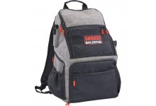 Shirasu Angelrucksack mit Angelzubehörboxen 49 x 35 x 21cm mit 2 Zubehörboxen und 2 Zangenhalter für Angelzangen