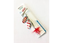 Doppelblattspinner Colonel Classic Duo Red Stripe 17 Gramm 10 cm Doppel Blatt Spinner Angelköder