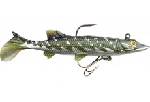 Spro Power Catcher Natural Pike Gummifisch 2 Stück 12 cm 29 Gramm Farbe Metal Angelköder Gummiköder mit Blei und 2 Angelhaken