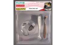 Texas Rig Zander, Gr. 1/0, 35cm Schnur 0,33mm, 7,5cm, 10g.
